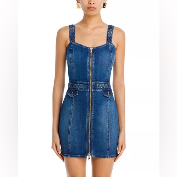 Ramy Brook Denim Mini Dress with Zipper - Picture 4 of 9